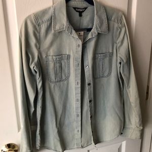 Jean button down shirt